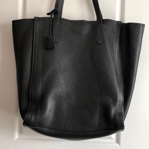 J. Crew Handbags - J. Crew black Italian leather tote